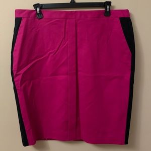 Worthington Pink and Black Pencil Skirt